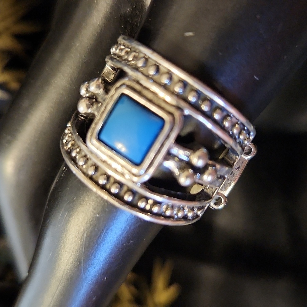 Paparazzi Silver & Turquoise Ring - 164